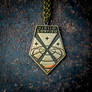 XCOM Vigilo Confido brass pendant