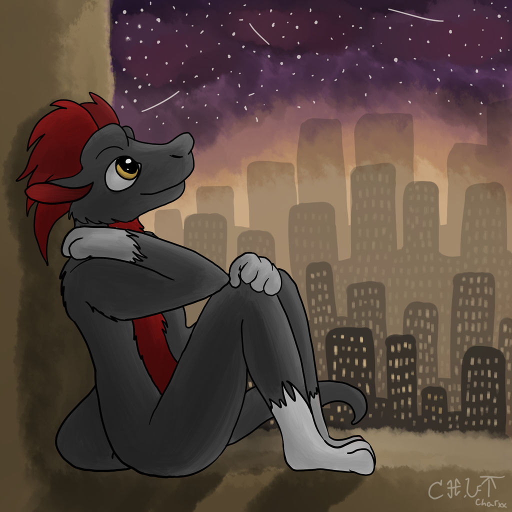 [Commission] Night among this weary city