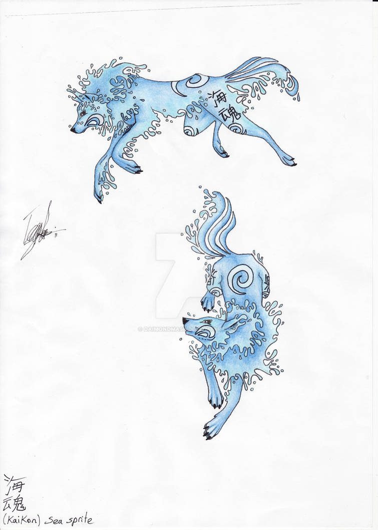 Elemental Wolf - Water by Daimondmask on DeviantArt