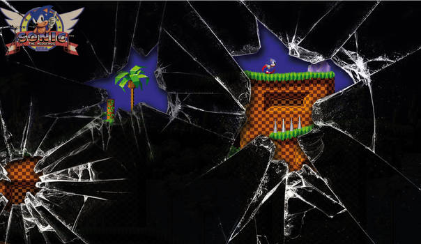 Sonic the hedgehog Broken glass (Green hill)