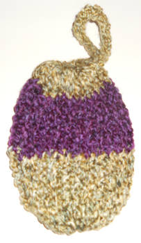 Purple and Tan Pouch