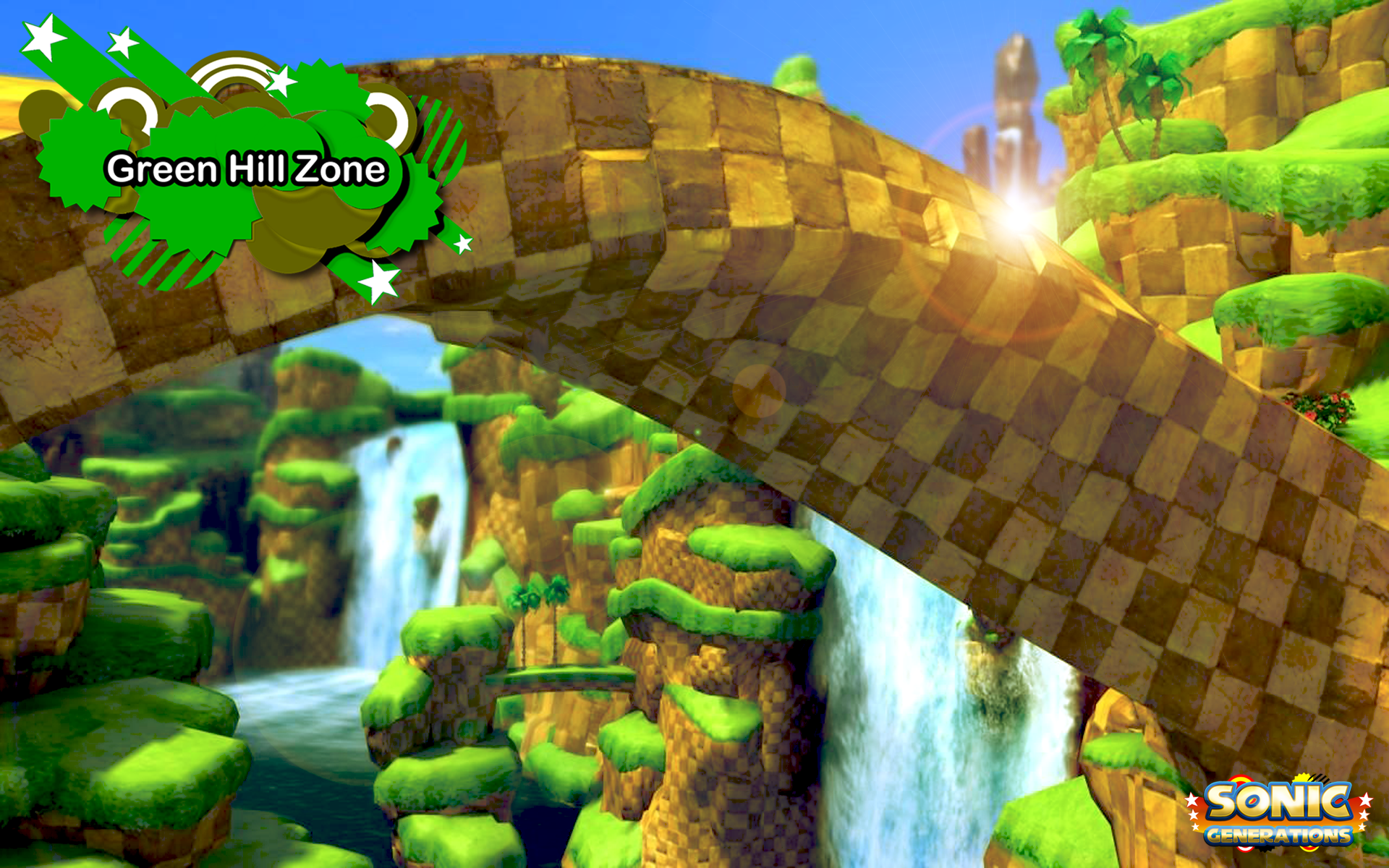 GREEN HILL ZONE, sonic, videogames, HD wallpaper