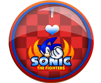 I Love Sonic The Fighters Badge