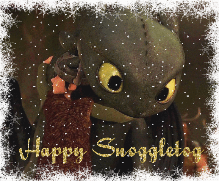 Happy Snoggletog! (Gif) by WhispertheWolfie