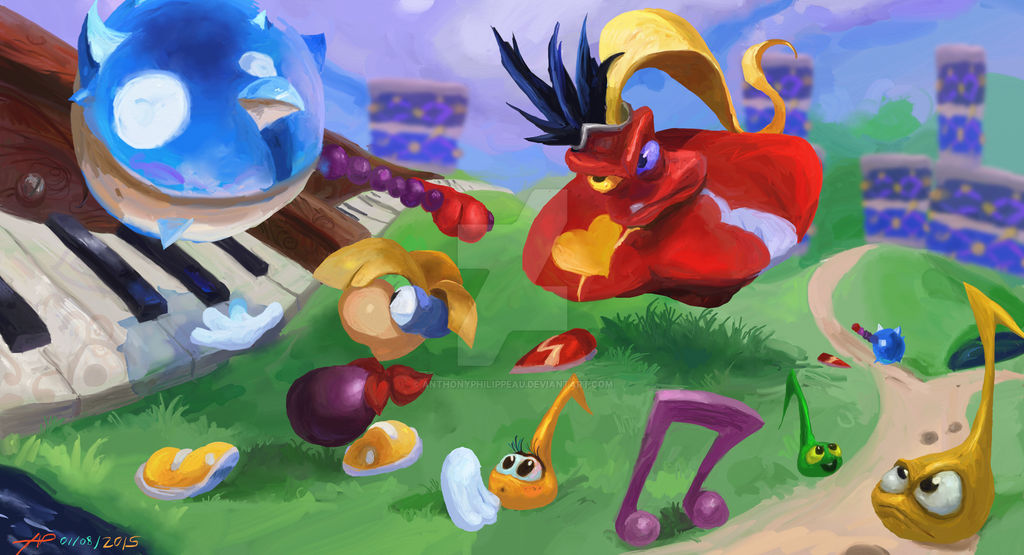 Rayman Red Drummer by AnthonyPhilippeau on DeviantArt