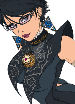 Bayonetta Lineart WIP