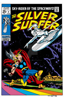 Silver Surfer 4 cover Recreation by Dalgoda7