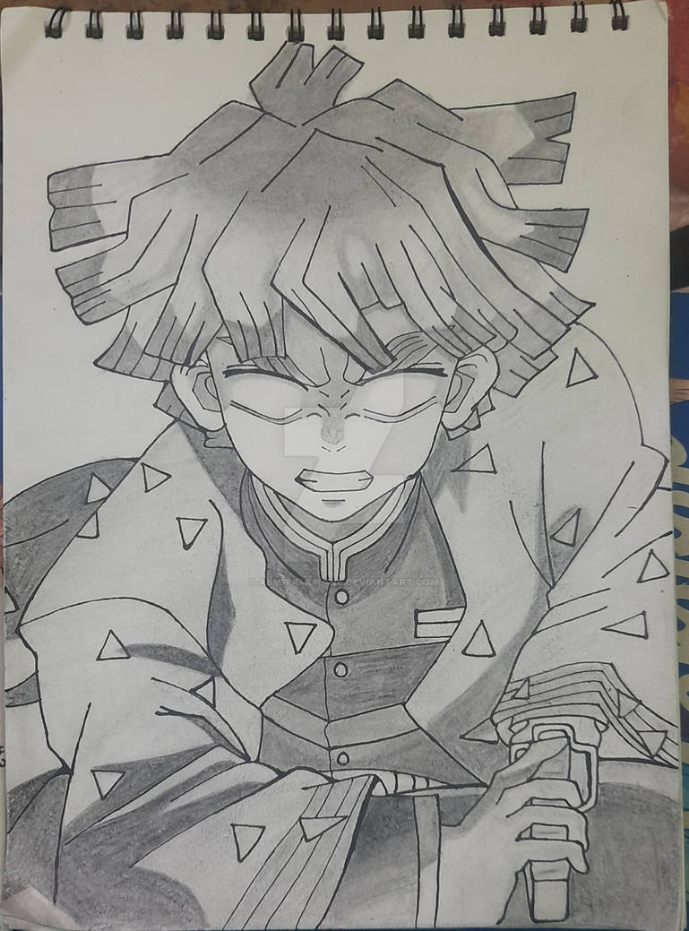 HOW TO DRAW ZENITSU DO DEMON SLAYER DE DEMON SLAYER (Kimetsu no Yaiba)