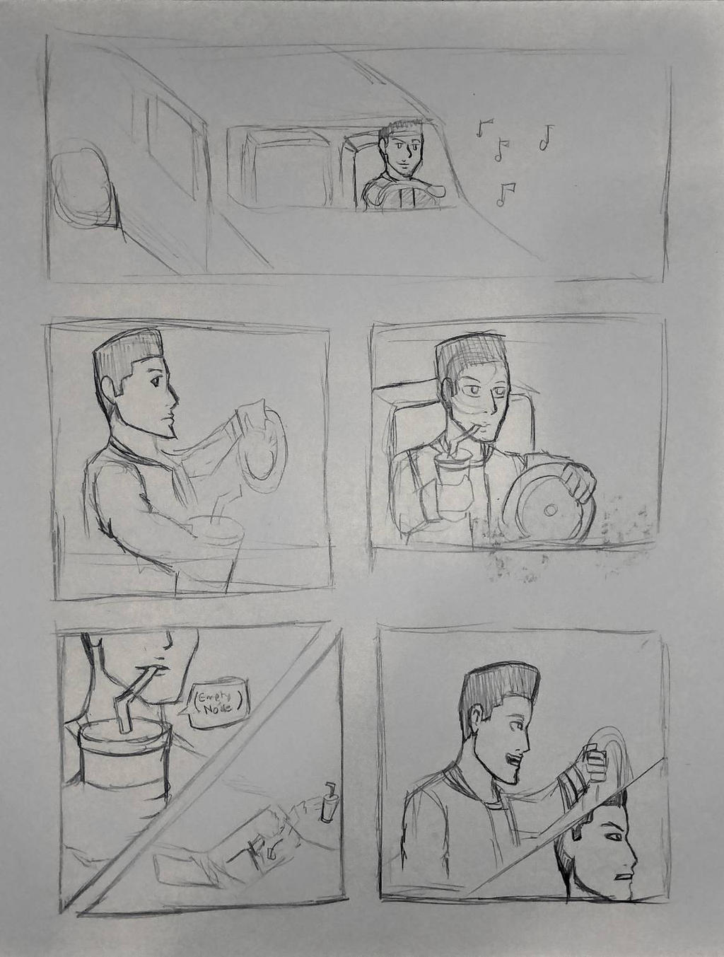 Daily Drawing 07-04-18: Comic Book Rough 1 by MaxMilkshake on DeviantArt