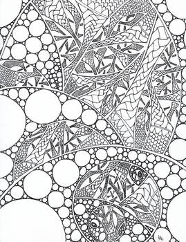 Knots and bubbles (a fractals doodle)