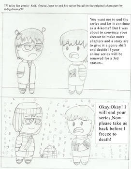 TV tales fan comic Saiki forces Jump