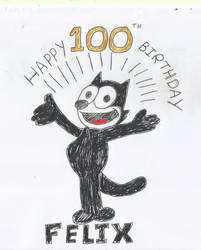 Felix The Cat 100th anniversary fan art