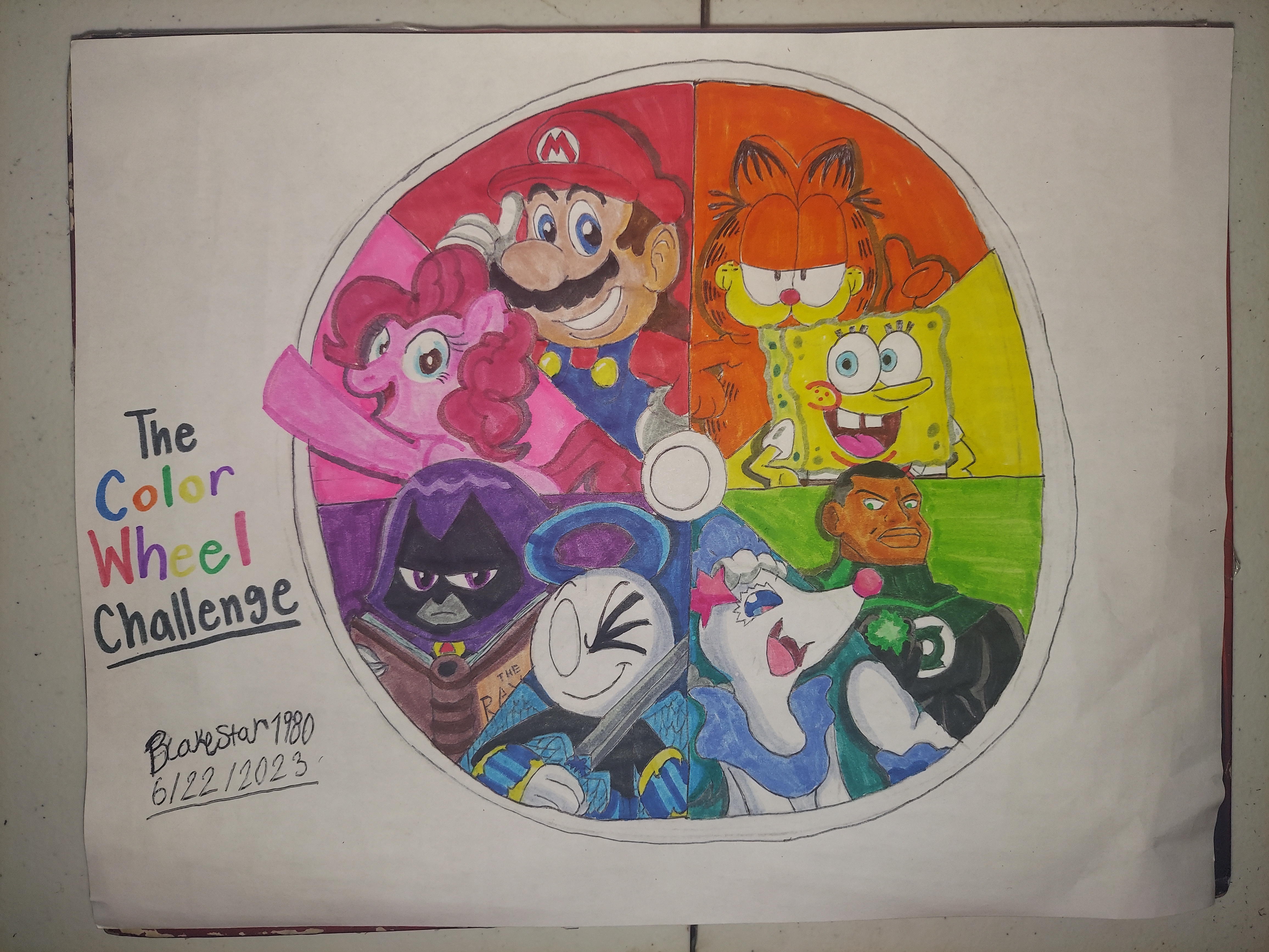 Deviantart Color Wheel Collab My Drawing For The Color Wheel Challenge. by BlakeTheStar1980 on DeviantArt