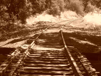 abandoned train track