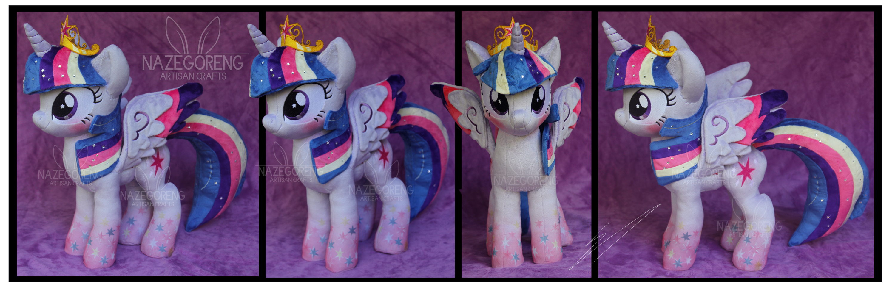Rainbow Power Princess Twilight Plush by Nazegoreng