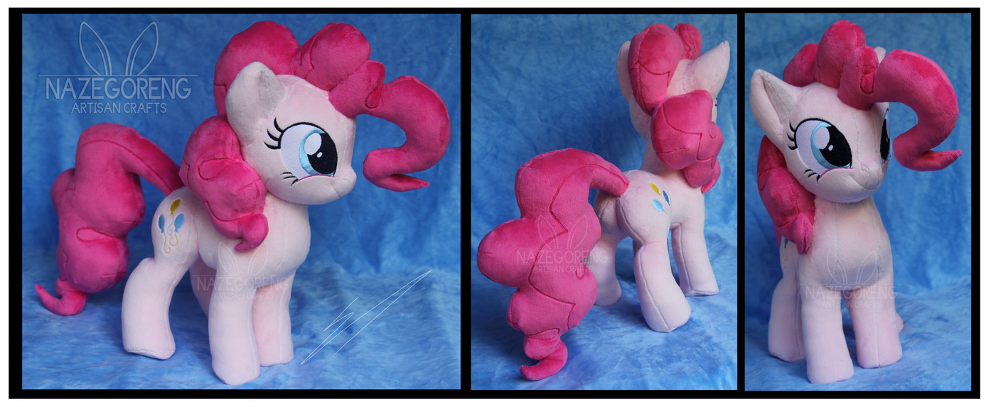 Commission: Pinkie Pie Custom Plush by Nazegoreng