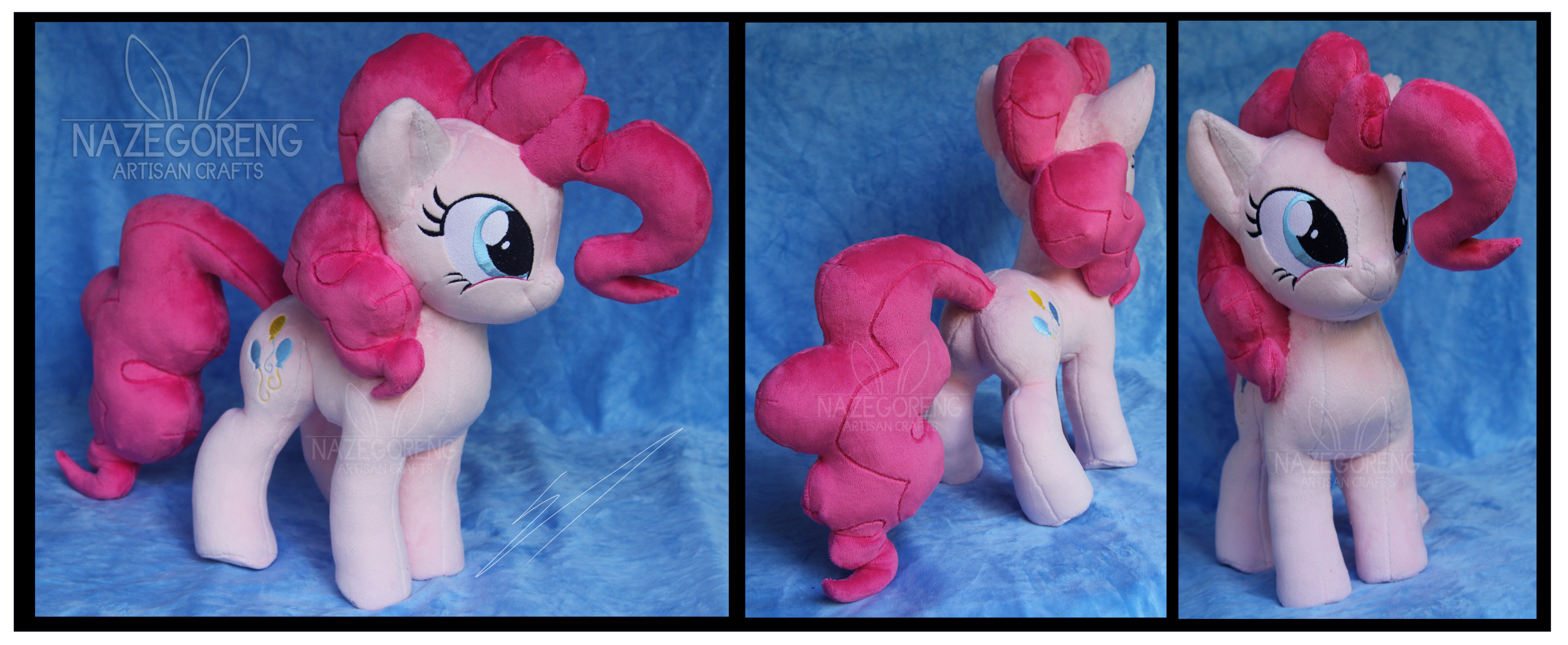 Commission: Pinkie Pie Custom Plush by Nazegoreng