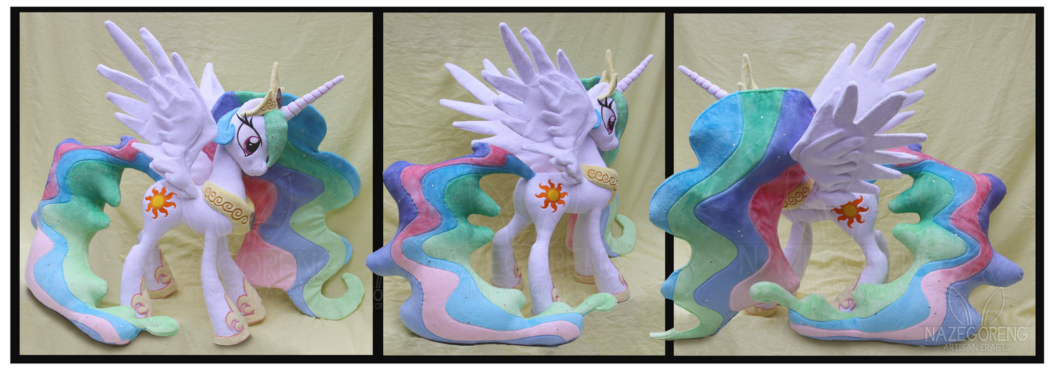 Princess Celestia Custom Plush by Nazegoreng