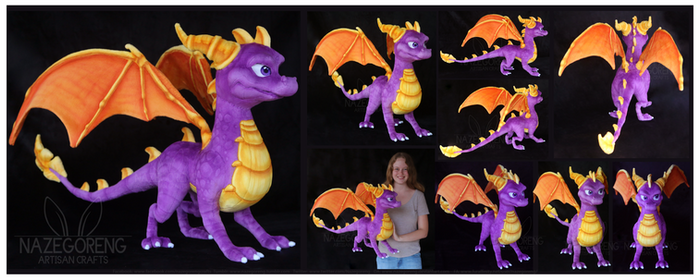 Spyro The Dragon Custom Plush