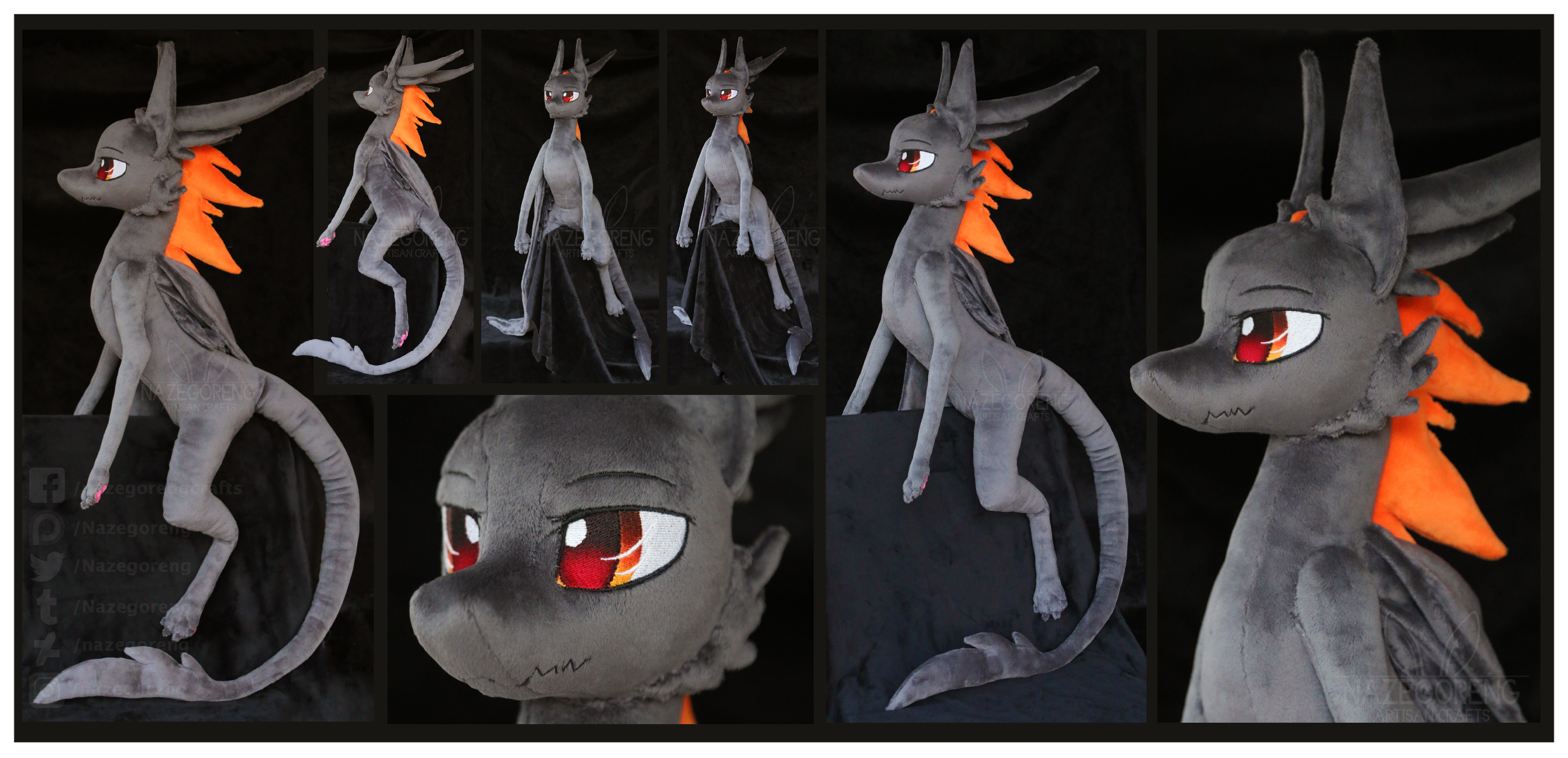 Amber the Dragon Custom Plush