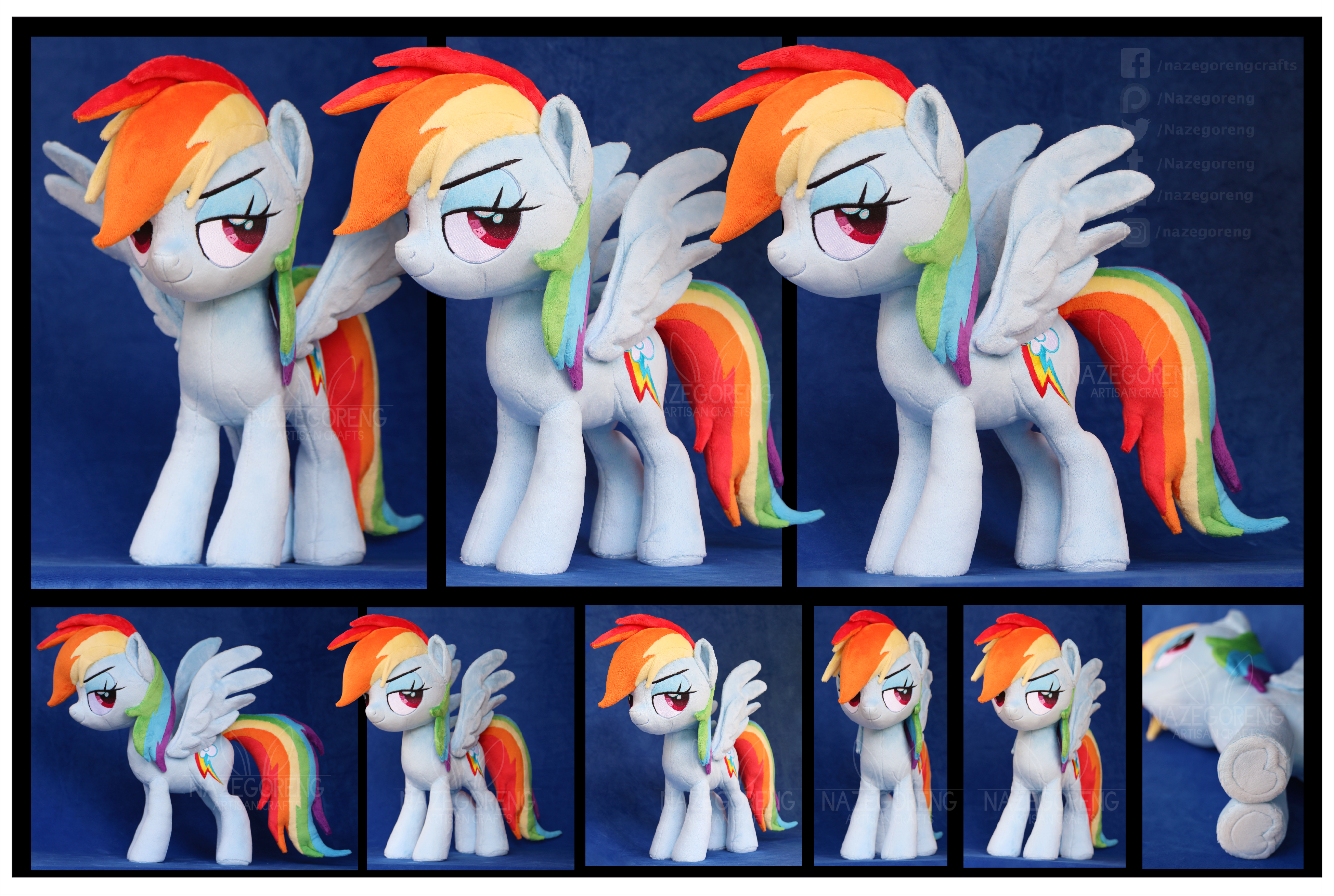 Movie style Rainbow Dash Custom Plush
