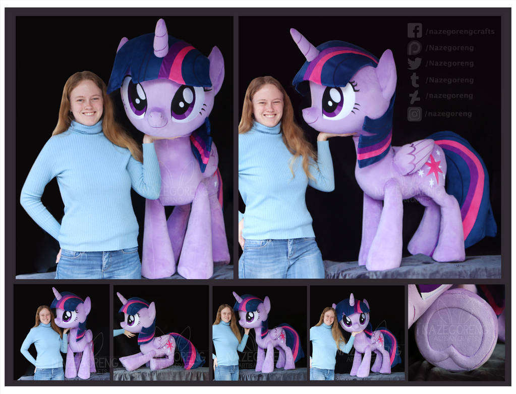 Twilight Sparkle Lifesize Custom Plush by Nazegoreng