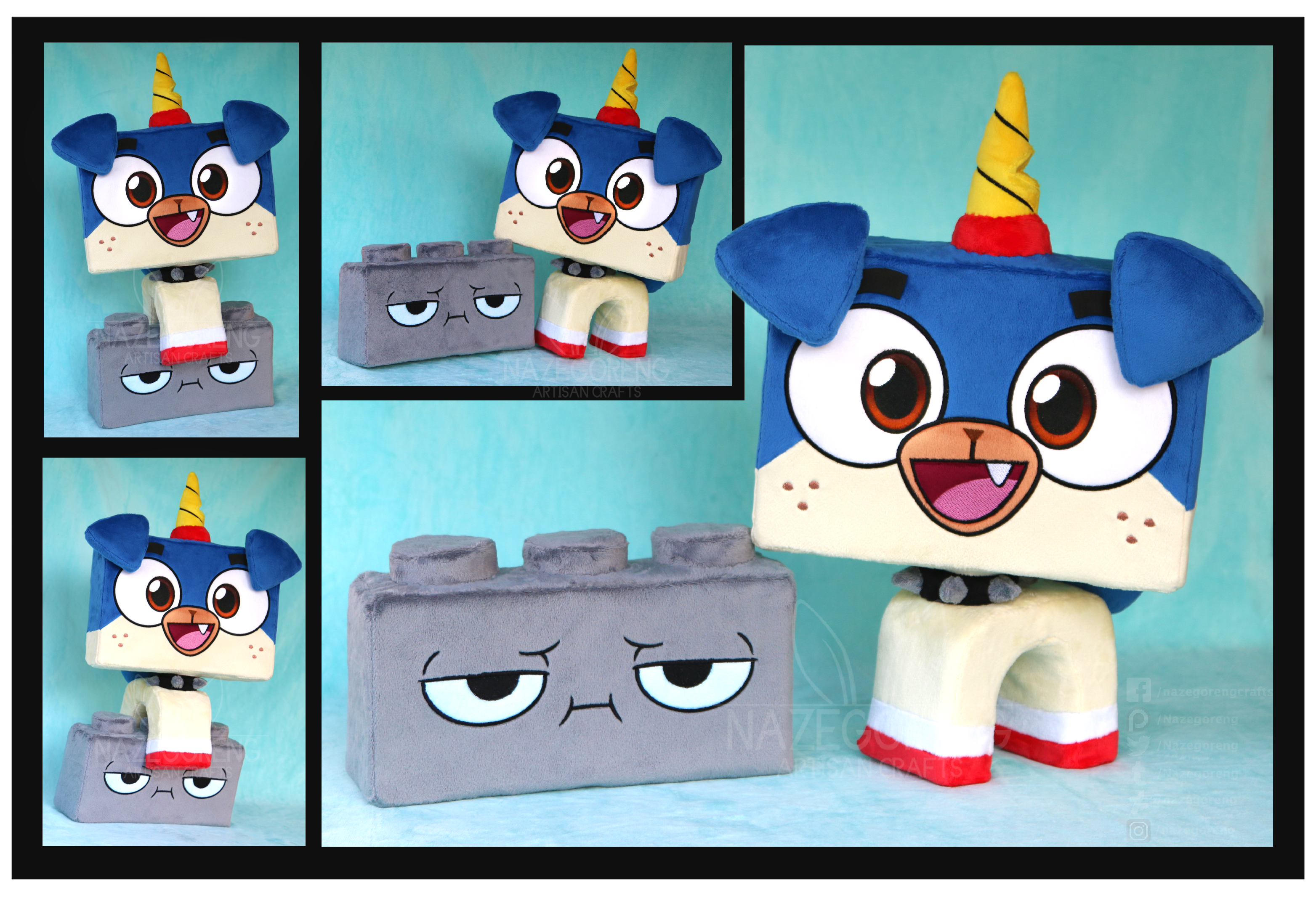 Puppycorn and Richard Custom Plush by NazFX on DeviantArt