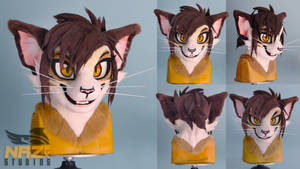 Wickle the Cat - Fursuit head