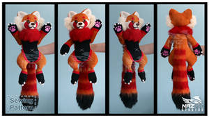 Red Panda Plush and sewing pattern