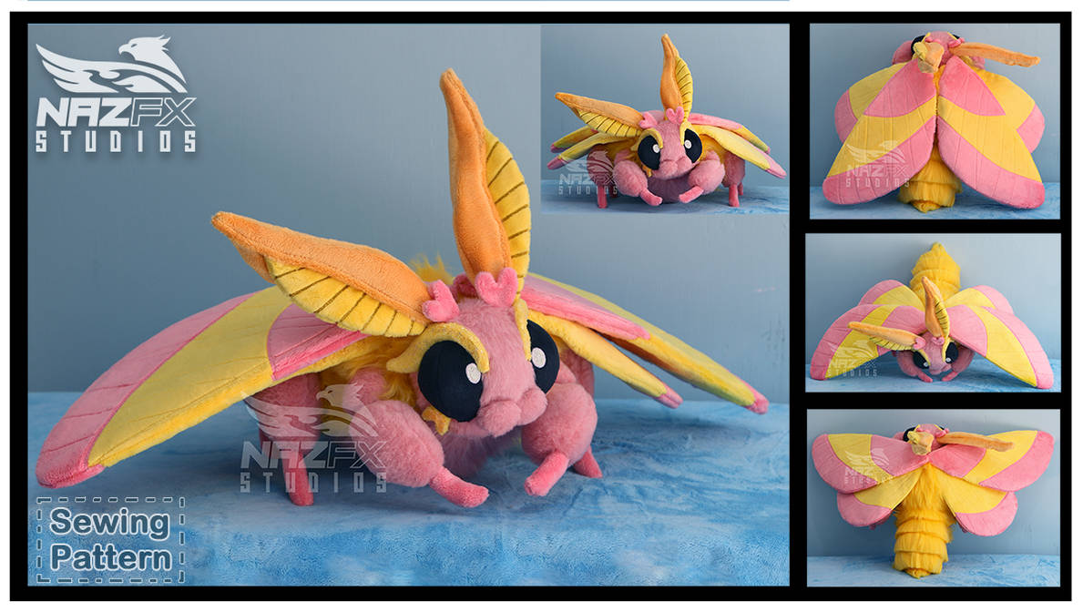 Moth plush and sewing pattern by NazFX on DeviantArt