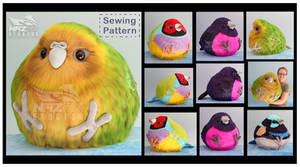 Borb plush and sewing pattern