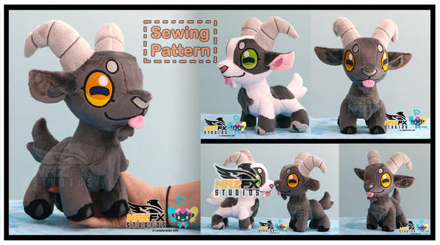 Goat plush (and sewing pattern)