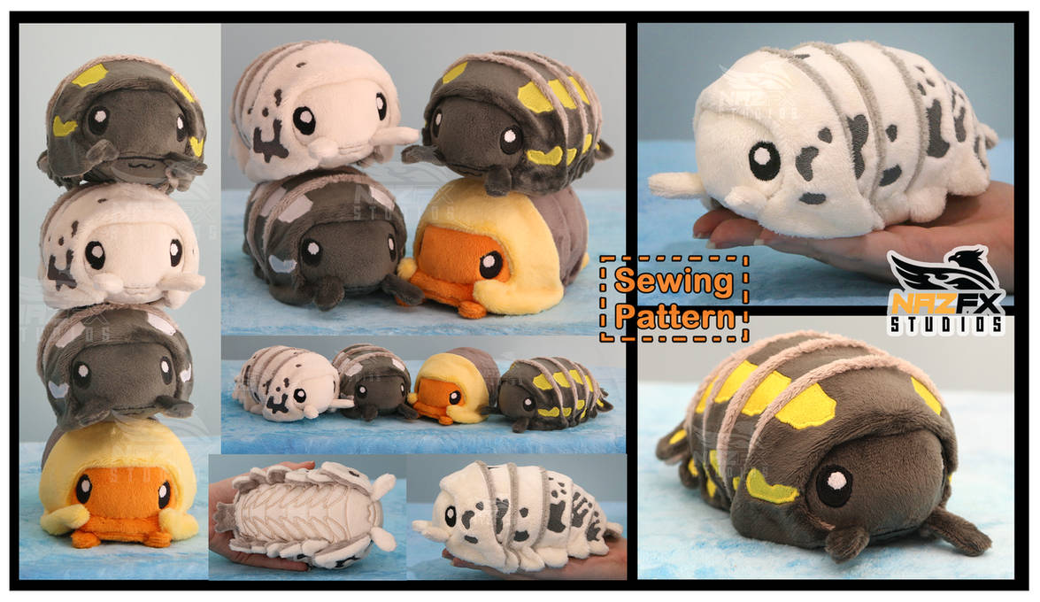 Isopod Plush sewing pattern by NazFX on DeviantArt