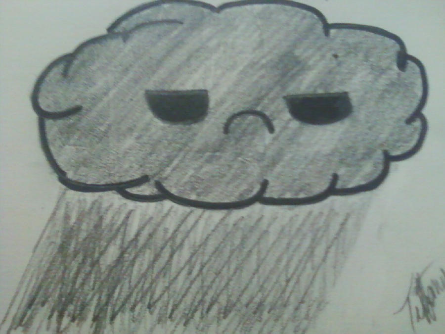 Grumpy Cloud Drawing Grumpy cloud by Loser-Bunny on DeviantArt