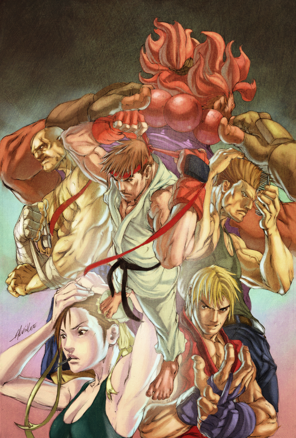 Alvin Lee - Street Fighter Coloring