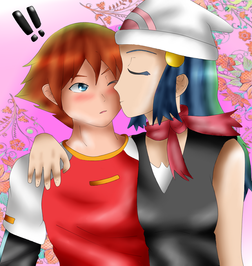 Just kiss me  Dawn and May Fanart by Hanshyn on Newgrounds