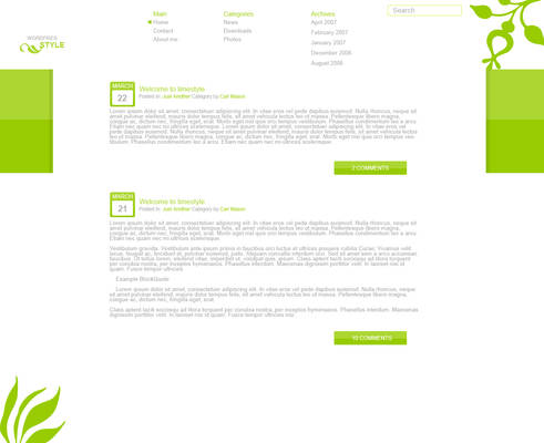 Wordpress Template limesytle