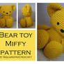 Crochet bear toy Miffy