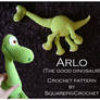 Crochet pattern Arlo (The good Dinosaur)