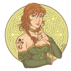 Celtic Girl for St Patrick's Day