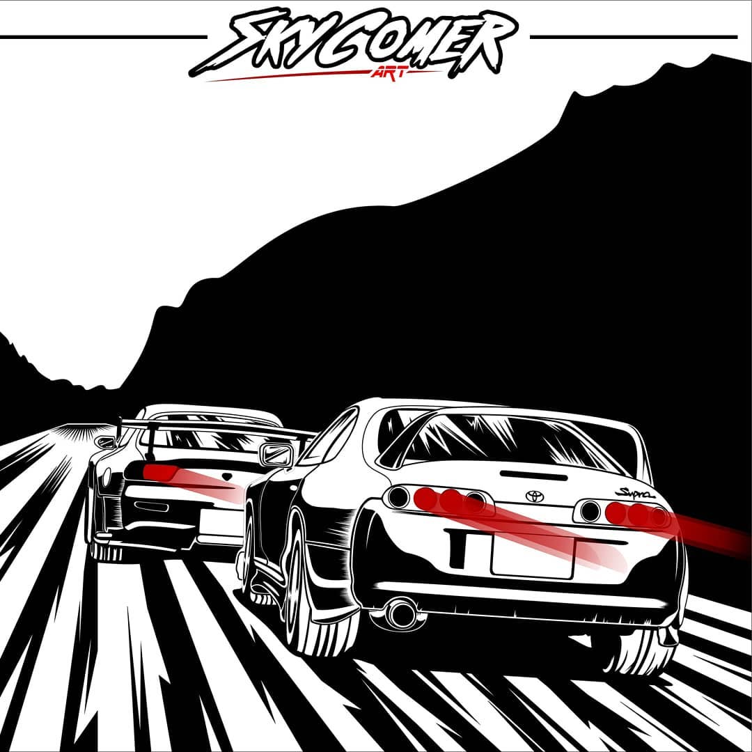 Initial D Supra Vs Fd3s By Skycomer On Deviantart