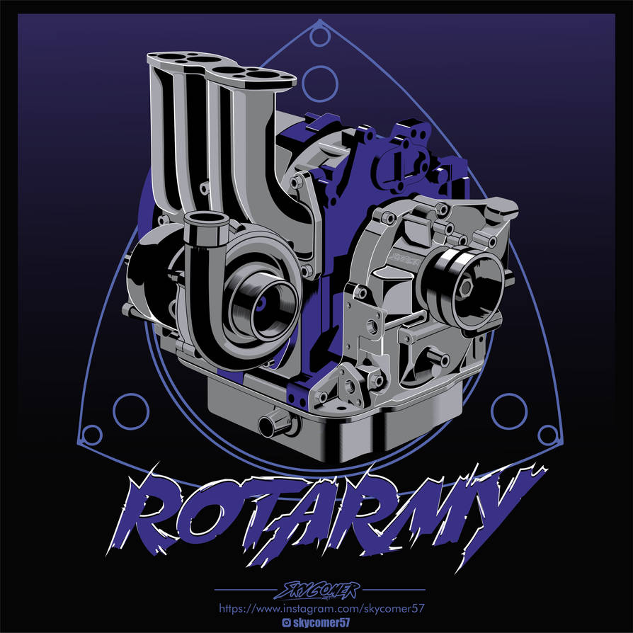 13B rotary engine by SkyComer on DeviantArt