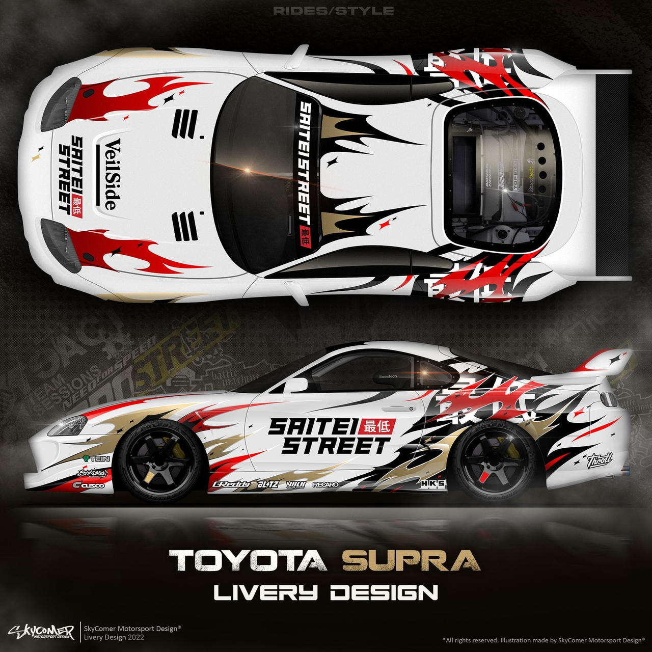 Toyota Supra JZA80 livery design by SkyComer on DeviantArt