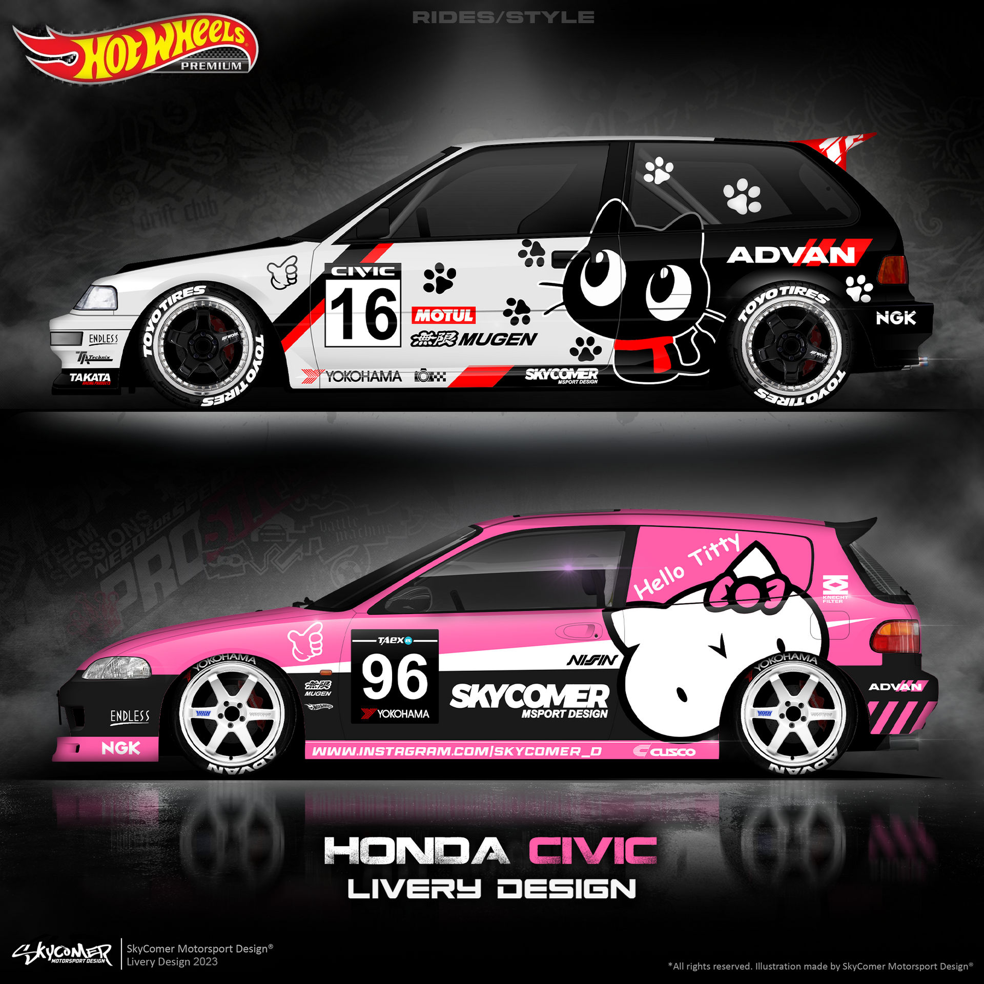 Honda Civic livery design by SkyComer on DeviantArt