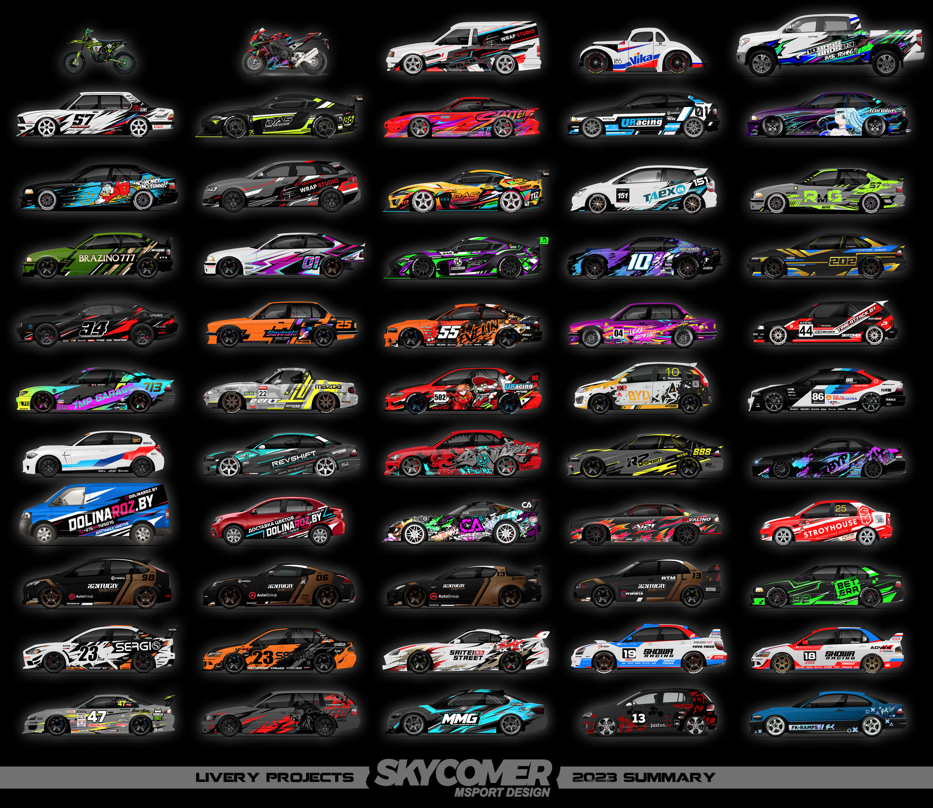 Livery Project 2023 livery design projects summary by SkyComer on DeviantArt