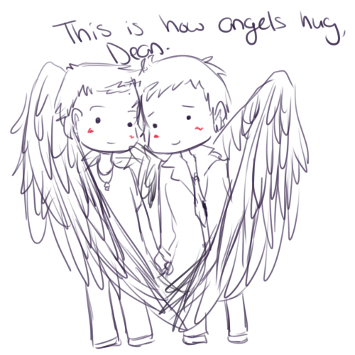 destiel doodle