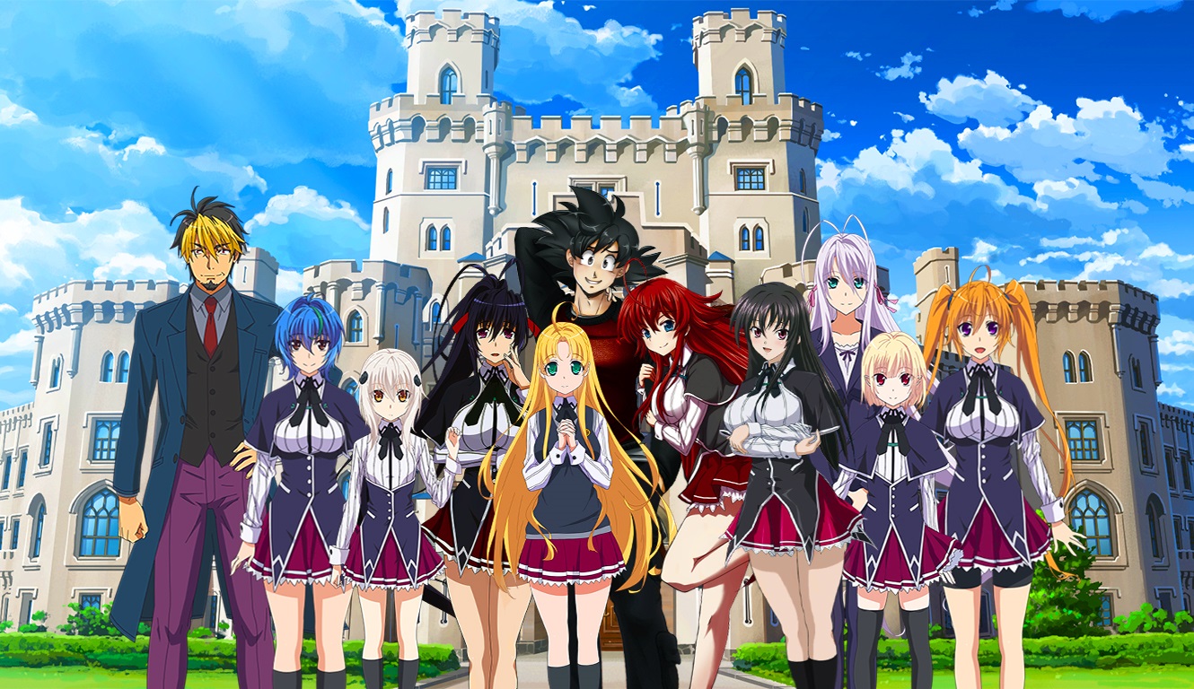 Goku em High School dxd. - os filhos de Goku para a Saga Born