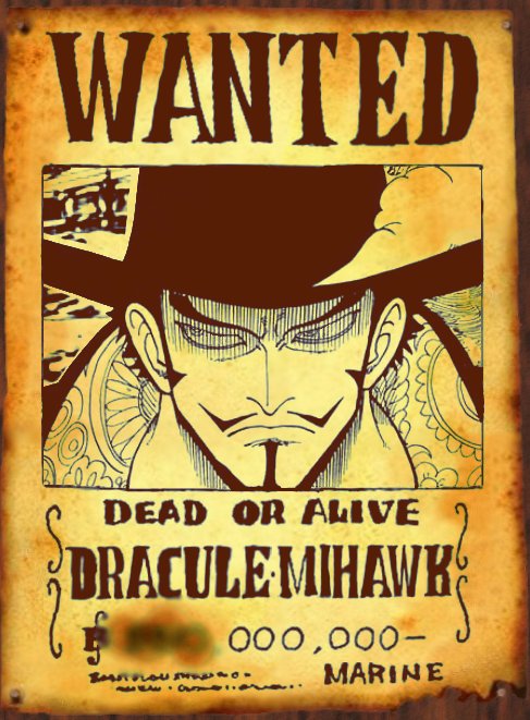 wanted dracule mihawk