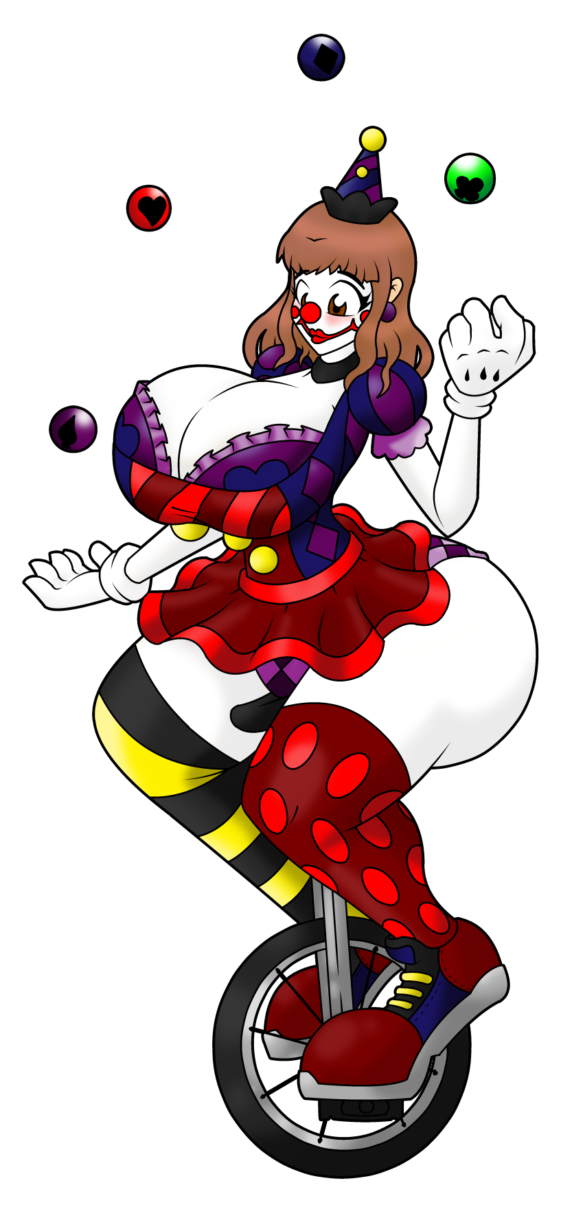 Mizuna Clowning Around White