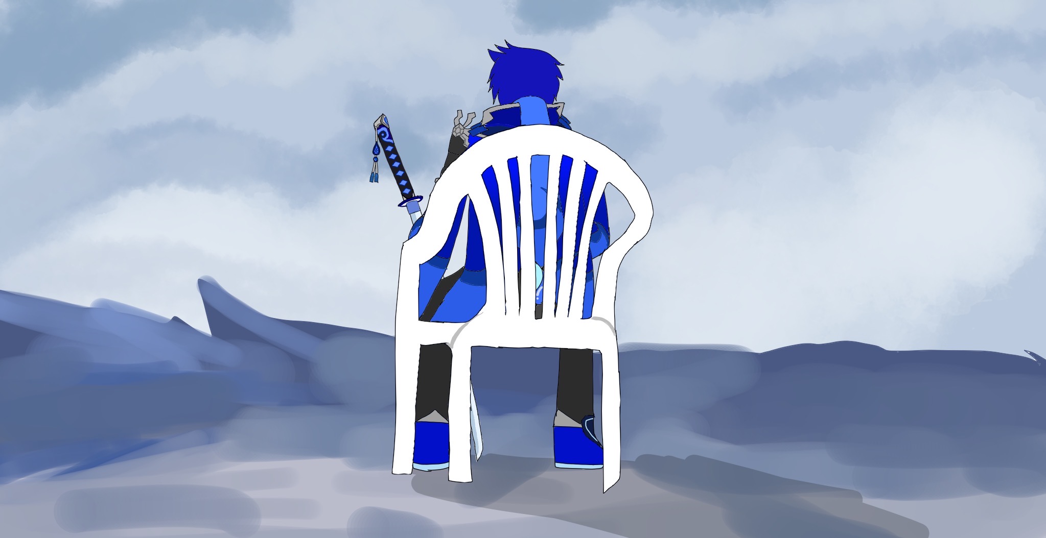 Blue with Vergil Chair by Blue-Aquino on DeviantArt